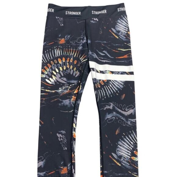 STRONGER Voodoo SET Medium Support Sports Bra & Mid Waist Leggings Sz Medium - Picture 12 of 13